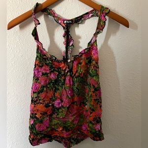 Lily White floral tank
